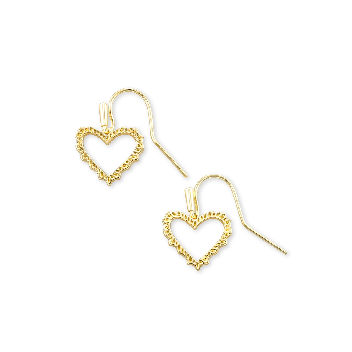 Kendra Scott Sophee Heart Drop Earrings in Gold