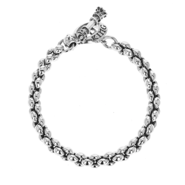 King Baby Sterling Silver Small Infinity Link Bracelet